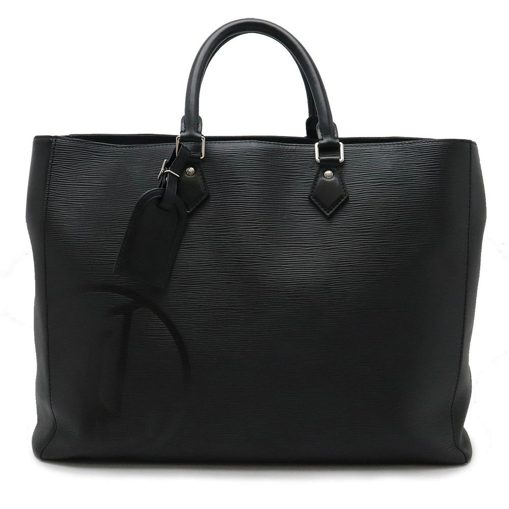 LOUIS VUITTON Epi Grand Sac LV Circle Tote Bag Business Noir Black